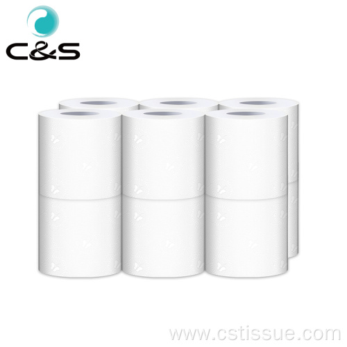 3 Layers White Family Bathroom Roll Tissue